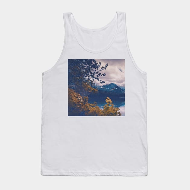 Landscape Photography, Mountain Ranges and Beautiful Lake Tank Top by Nature-Arts